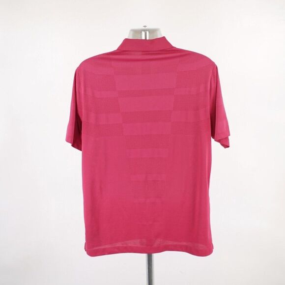 Nike‎ Golf Performance Dri-Fit Magenta Pink Large Polo Shirt Short Sleeve - Picture 6 of 10